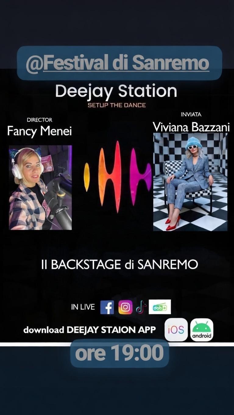 Talk to Talk 💿 🎶 🎧🎙️🫶 Viviana Bazzani & Fancy Menei San Remo 2026