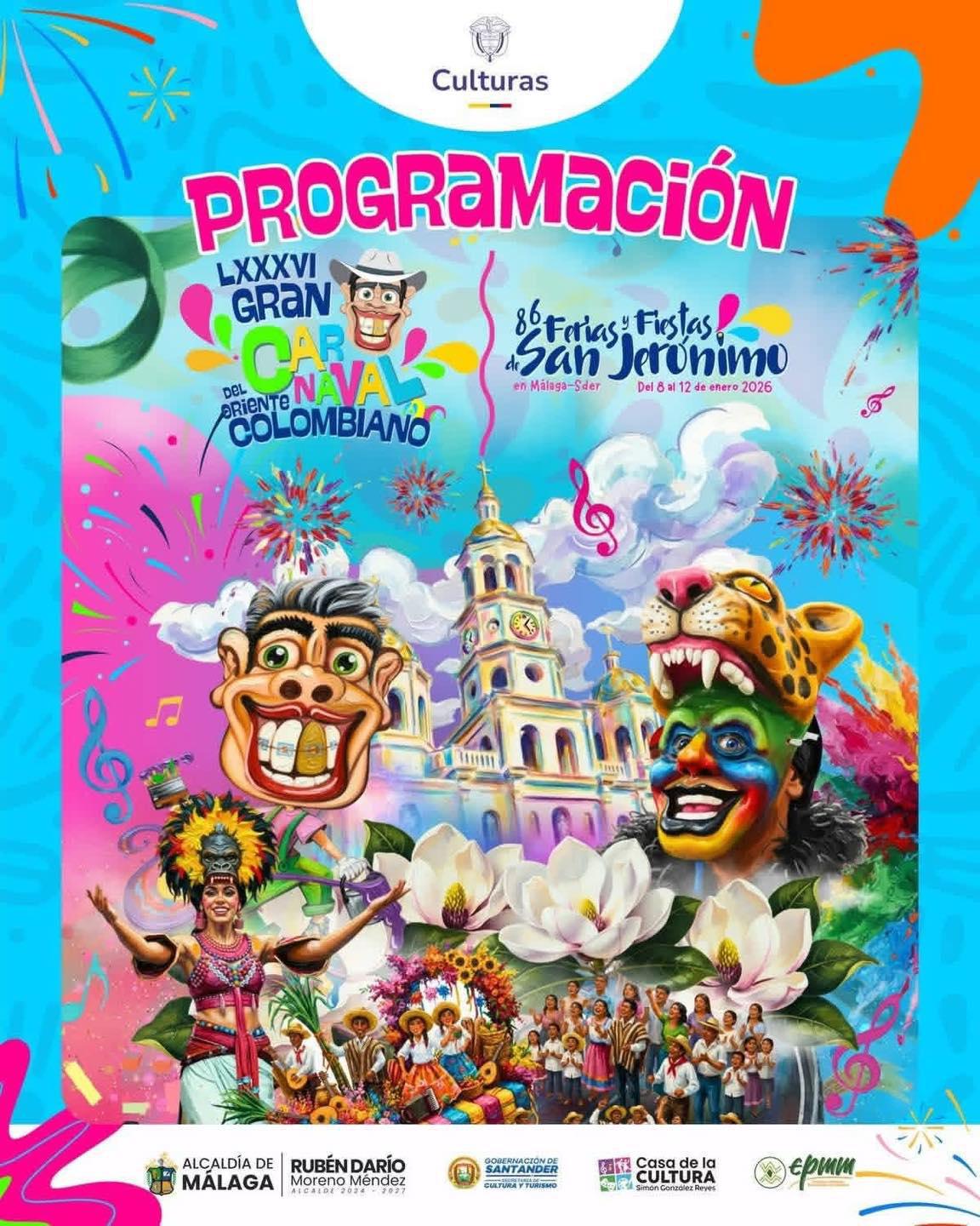Ferias y Fiestas de San Jerónimo + LXXXVI Carnaval del Oriente Colombiano