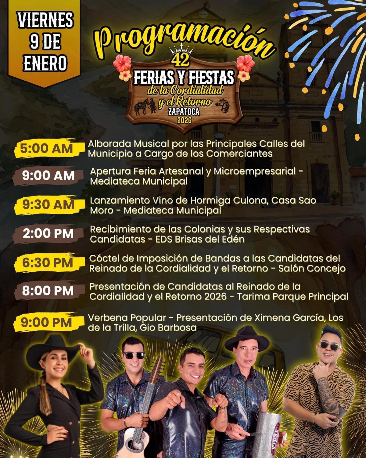 42ª Ferias y Fiestas de la Cordialidad y el Retorno de Zapatoca