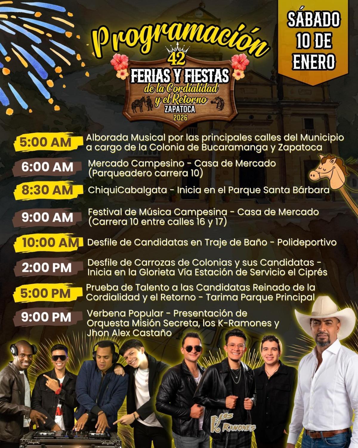 42ª Ferias y Fiestas de la Cordialidad y el Retorno de Zapatoca