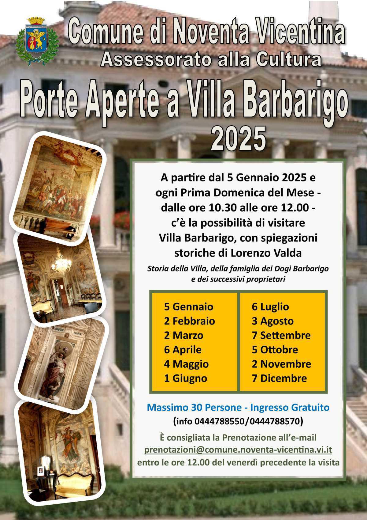 Porte Aperte a Villa Barbarigo 2025 Porte Aperte a Villa Barbarigo 2025