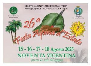 26ª Festa Alpina d'Estate (inizio ore 21.00)