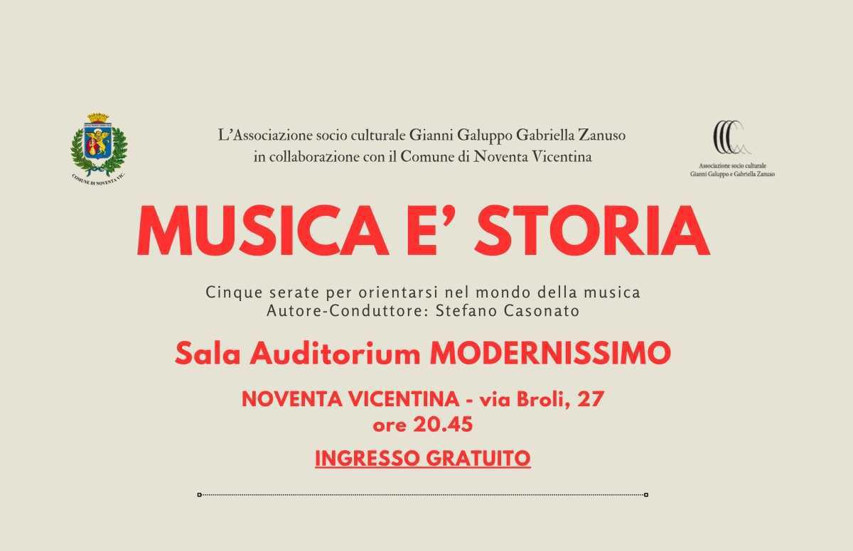 Musica è Storia: "Storia Culturale della Canzone Italiana - 1ª parte" Storie di rock, cantautori, festival e cover d'antan (inizio ore 20.45)