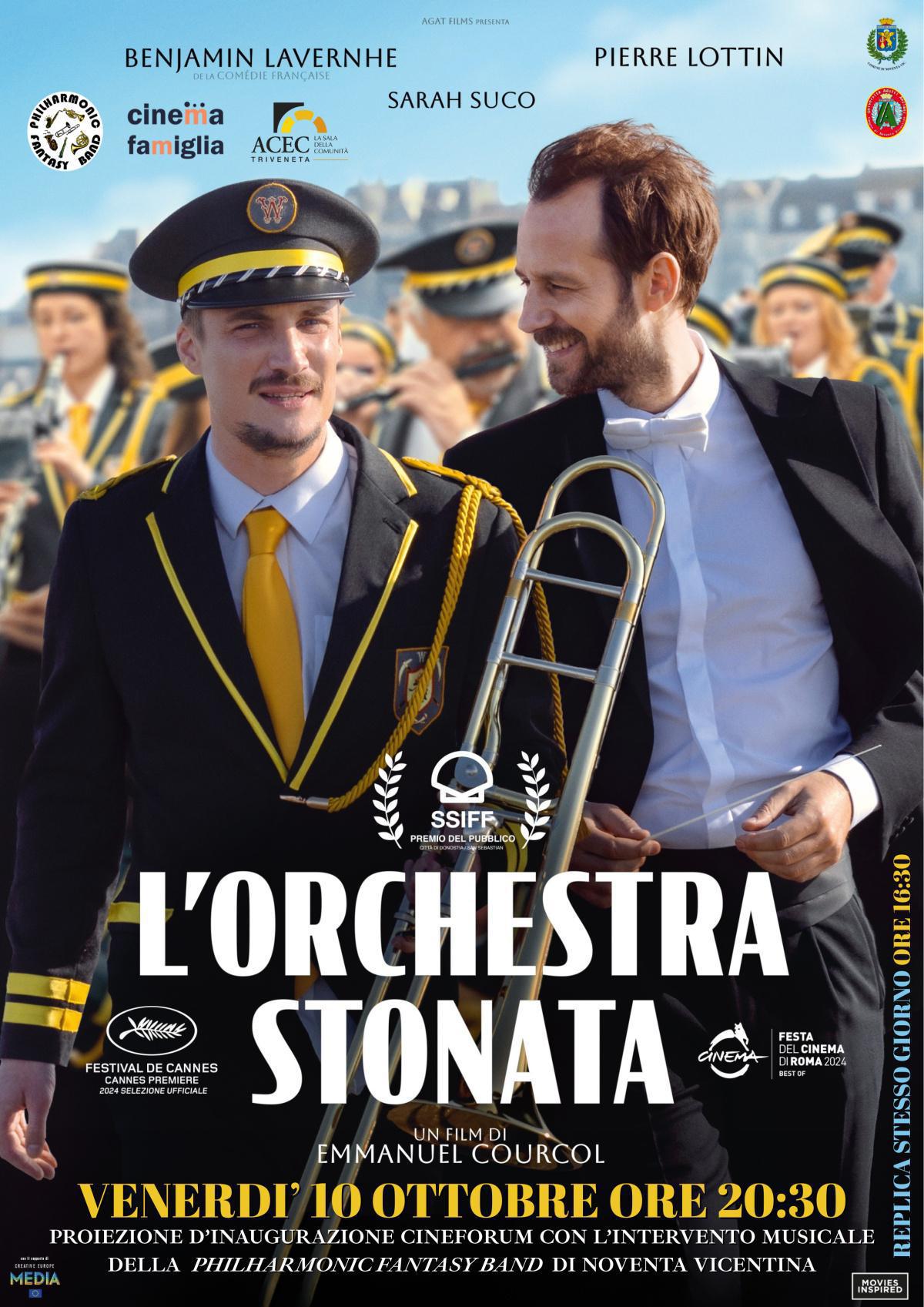 Proiezione del film L’orchestra Stonata (spettacoli ore 16.30 e 20.30)