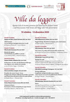 Ville da leggere. Presentazione del libro "Marea" dell'autore Nicola Cappellari (inizio ore 18.45) Ville da leggere. Presentazione del libro "Marea" dell'autore Nicola Cappellari (inizio ore 18.45)