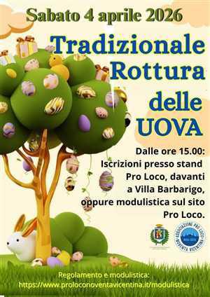 Tradizionale Rottura delle Uova (inizio ore 15.00) Tradizionale Rottura delle Uova (inizio ore 15.00)