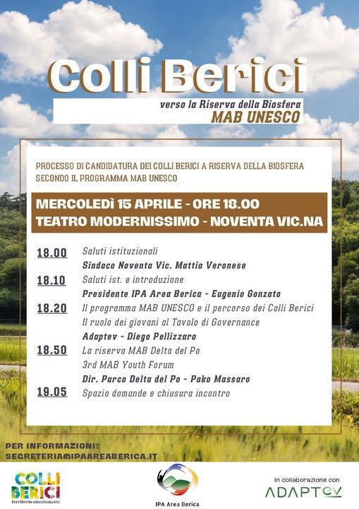 Colli Berici - verso la Riserva della Biosfera MAB UNESCO (inizio ore 18.00)