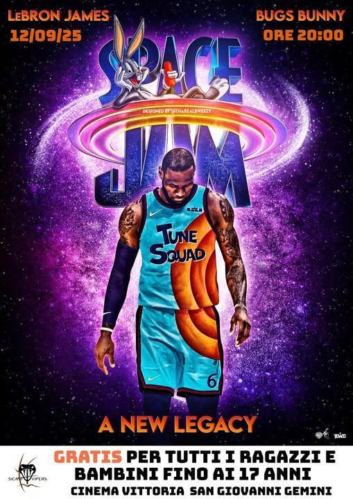 Proiezione del film “Space Jam: A New Legacy” (inizio ore 20:00)