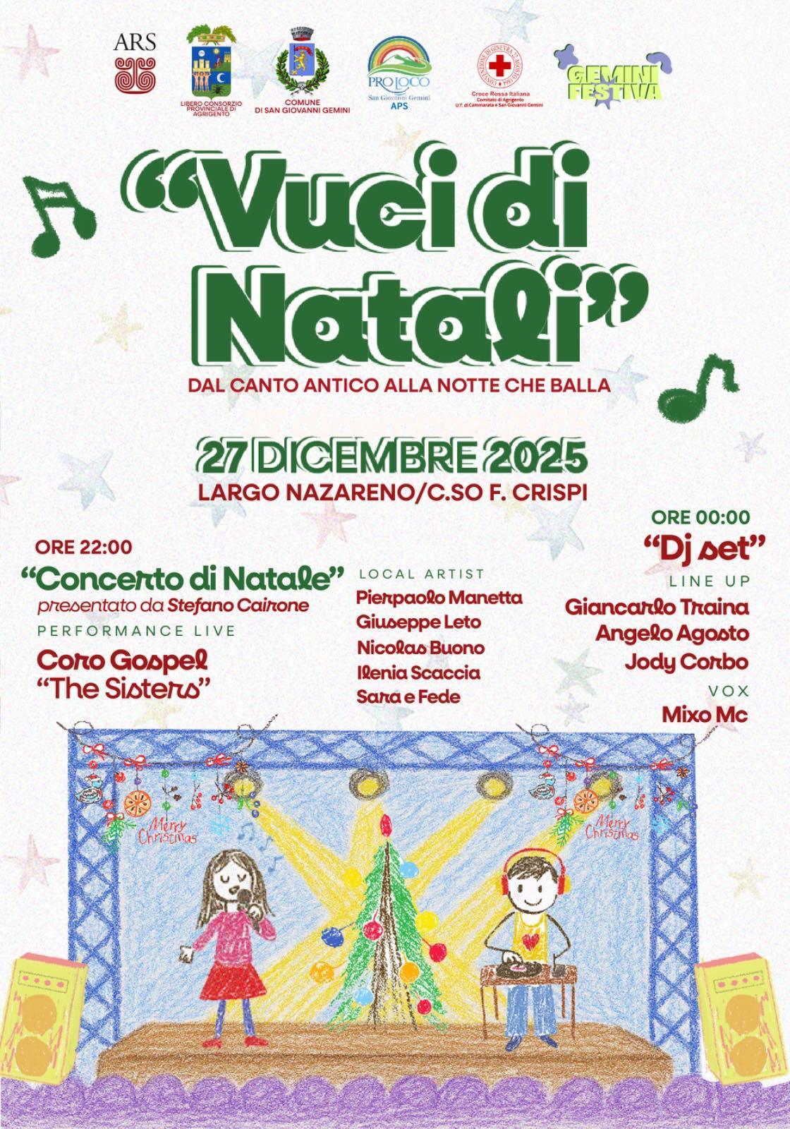 "Vuci di Natali"- Dal canto antico alla notte che balla - Concento di Natale - Coro gospel "The Sisters" (inizio ore 22:00) 