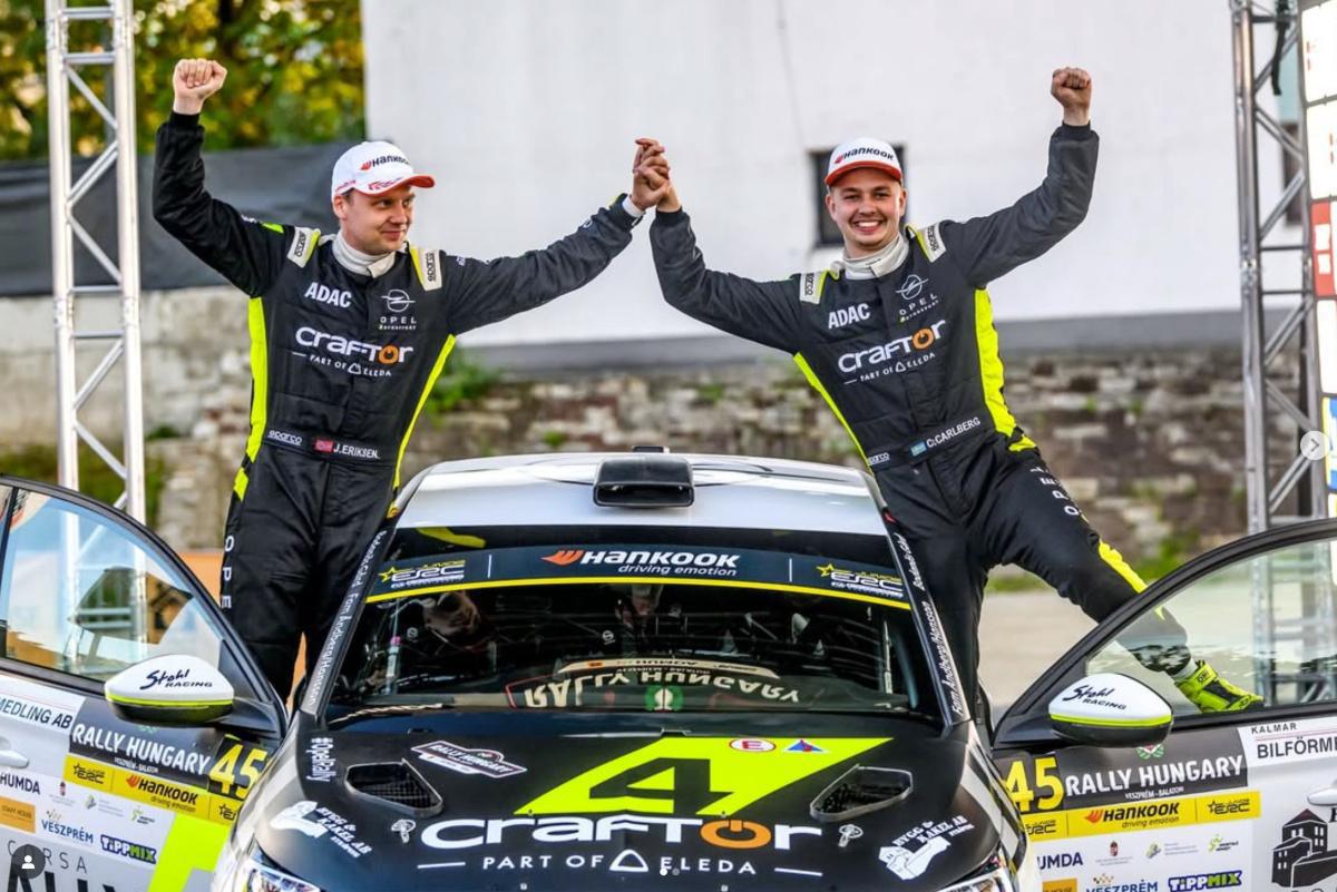 Calle Carlberg se corona campeón del Junior ERC pese a abandonar en Barum Zlín Calle Carlberg se corona campeón del Junior ERC pese a abandonar en Barum Zlín
