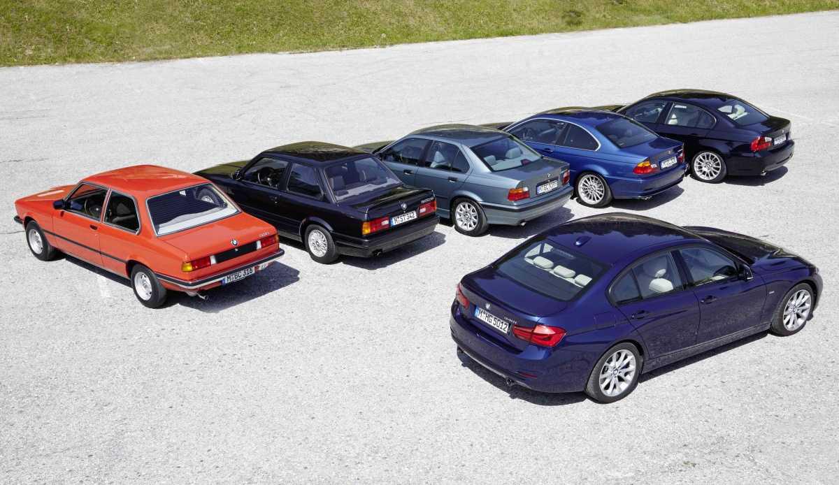 El BMW Serie 3 cumple 50 años: 20 millones de unidades y 7 generaciones