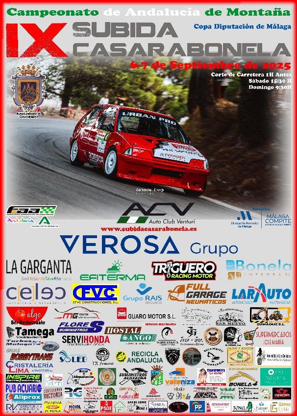 IX Subida a Casarabonela: 74 equipos en la Sierra de las Nieves