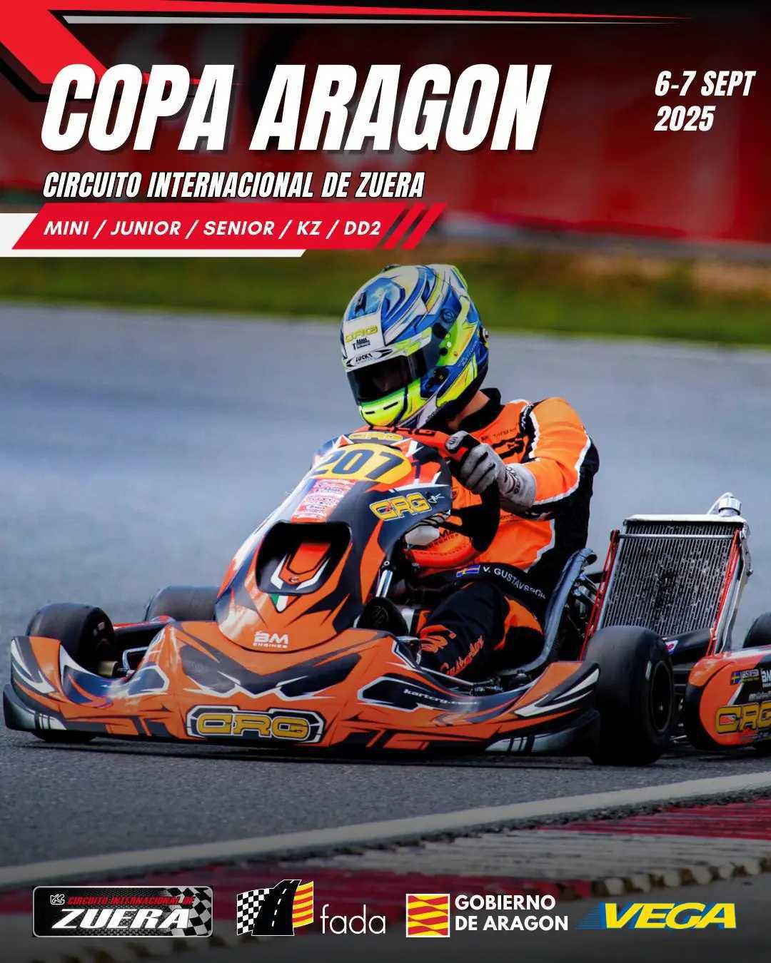 La Copa Aragón de Karting reúne a 37 pilotos en Zuera