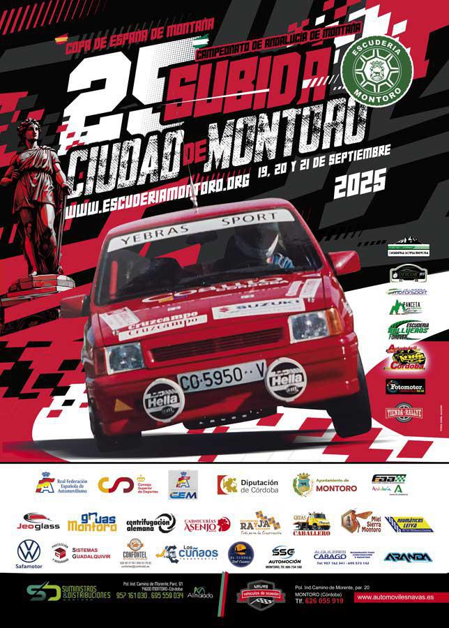 XXV Subida Ciudad de Montoro: cita clave para el campeonato andaluz XXV Subida Ciudad de Montoro: cita clave para el campeonato andaluz