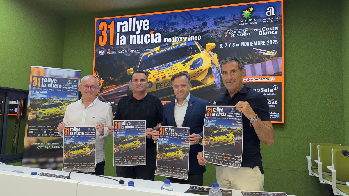 Presentado el cartel del 31 Rallye La Nucía Mediterráneo