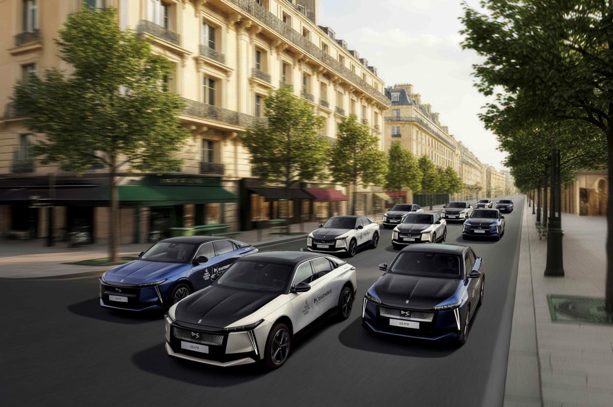 Una flota de 20 DS N°8 eléctricos recorrerá París durante la Fashion Week