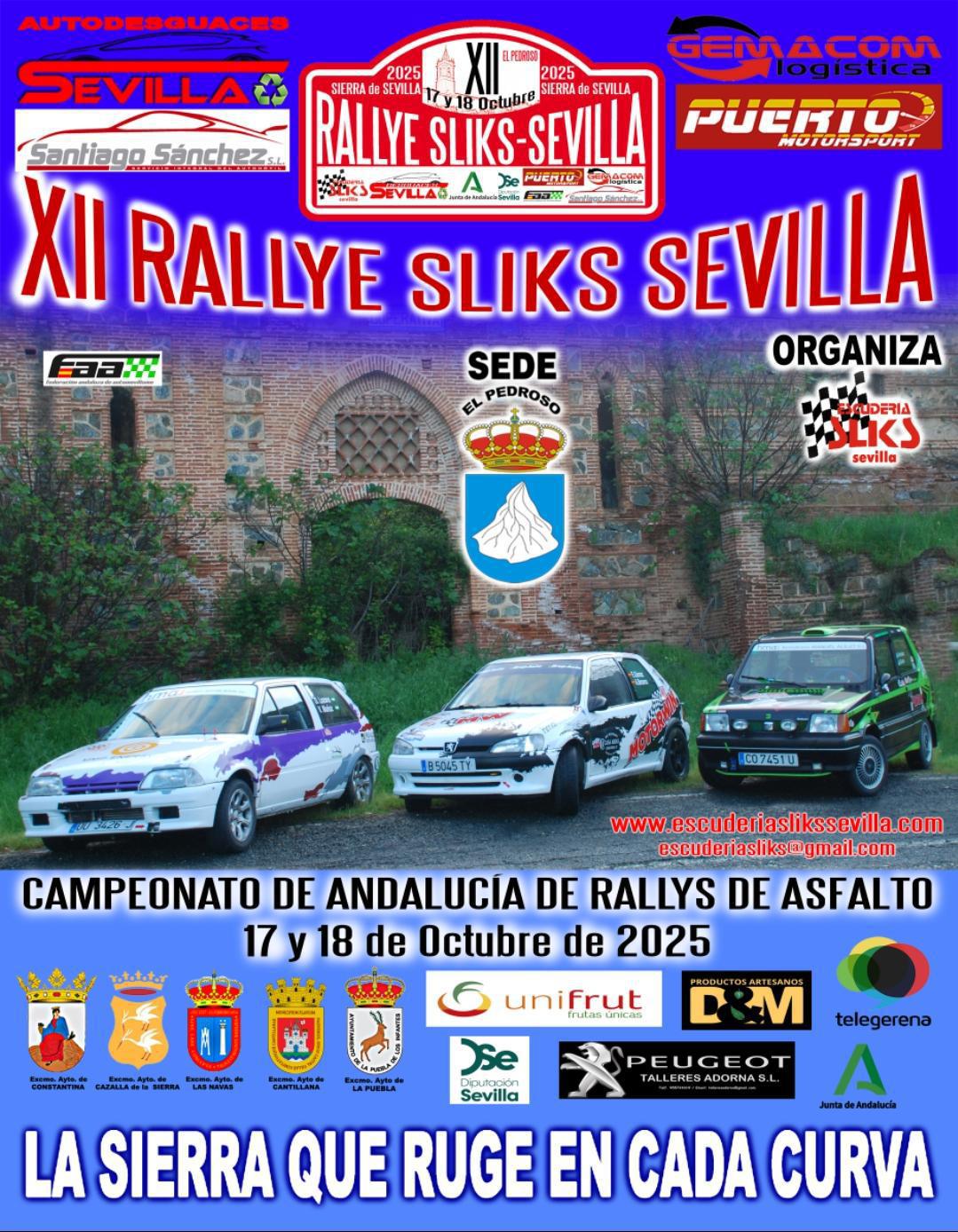 El Rallye Slicks de Sevilla celebra su 12ª edición en octubre El Rallye Slicks de Sevilla celebra su 12ª edición en octubre