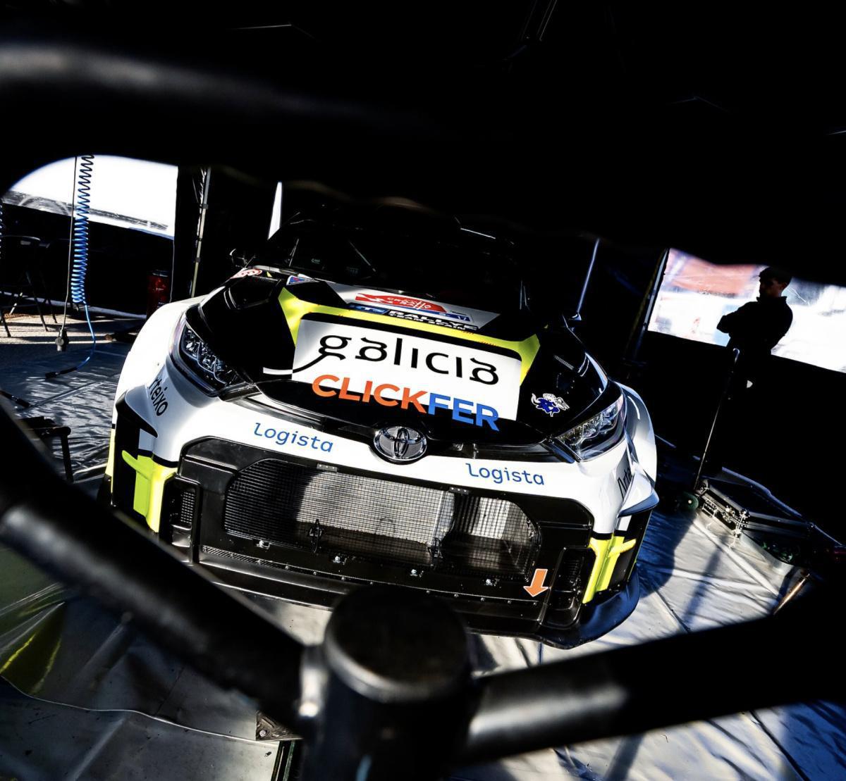 Roberto Blach y Manu Barreiro con el Toyota GR Yaris Rally2 en Croacia