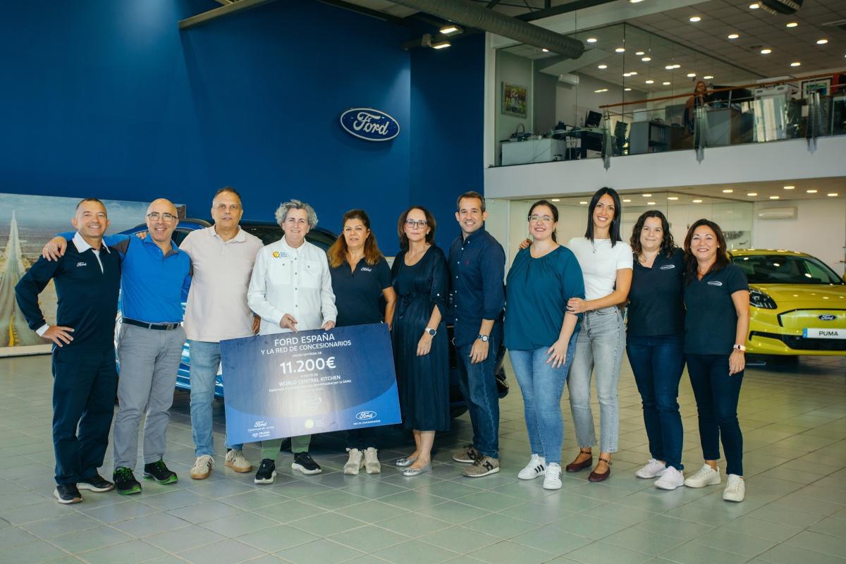 Ford y sus clientes donan 11.800€ a World Central Kitchen para la DANA Ford y sus clientes donan 11.800€ a World Central Kitchen para la DANA