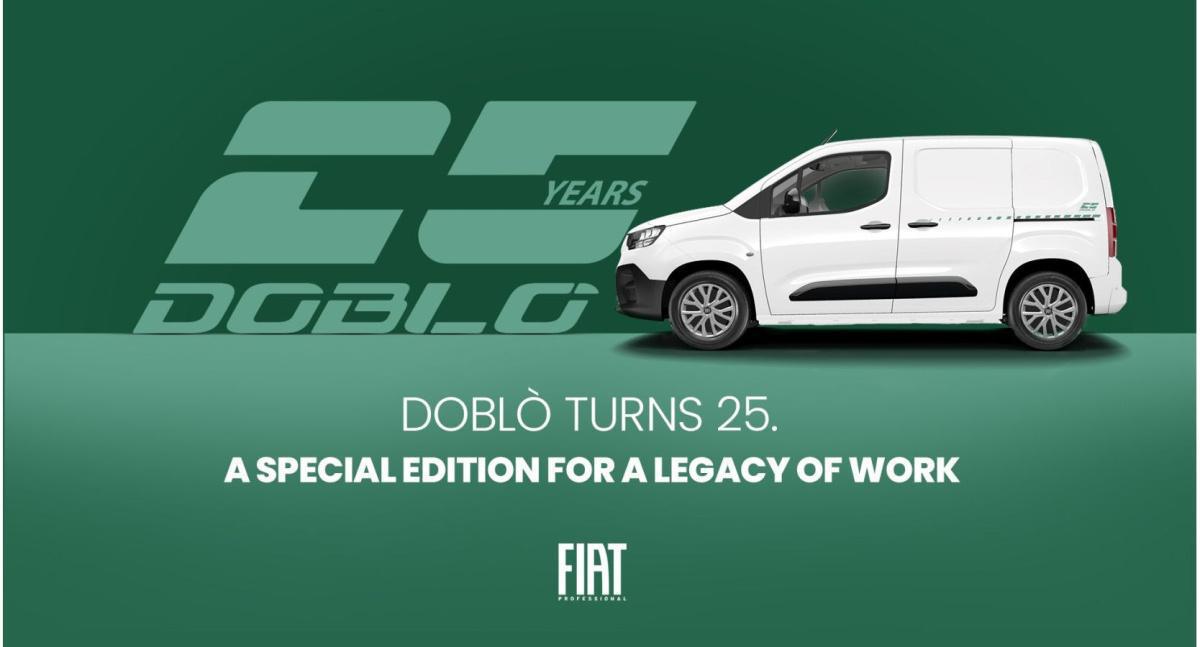 Fiat Professional Doblò celebra 25 años con edición especial aniversario Fiat Professional Doblò celebra 25 años con edición especial aniversario