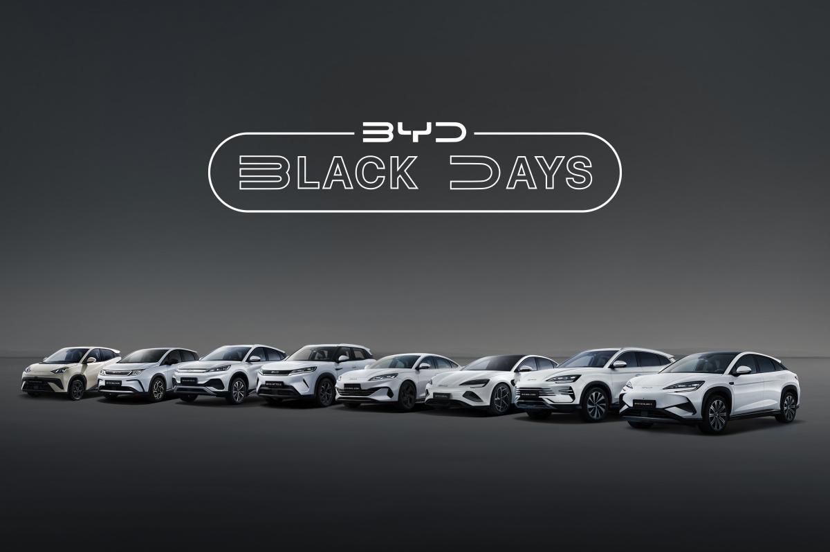 BYD lanza Black Days con hasta 16.200€ de descuento en noviembre