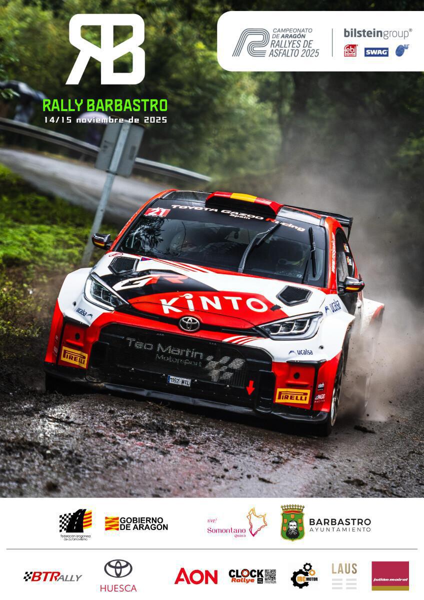 El Rally de Barbastro cierra el Campeonato Aragón con 55 equipos y 104 km