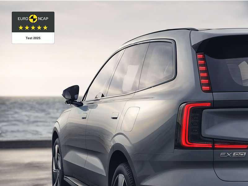 Volvo EX90 logra 5 estrellas Euro NCAP: máximo nivel de seguridad