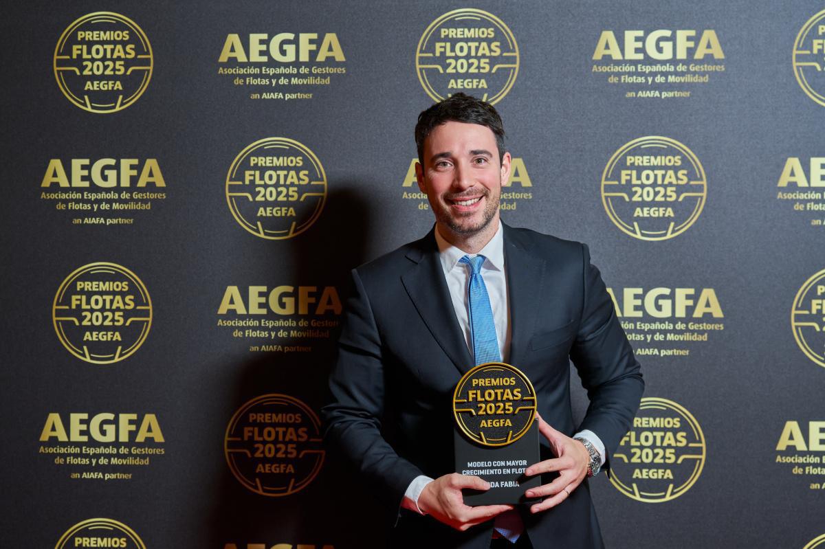 Škoda doblemente premiada en los Premios Flotas 2025 de AEGFA Škoda doblemente premiada en los Premios Flotas 2025 de AEGFA