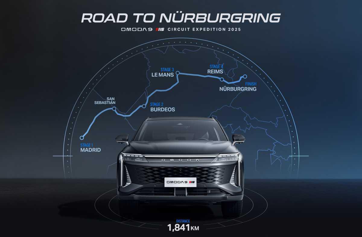 OMODA 9 SHS recorre Europa en un roadtrip de 2.000 km