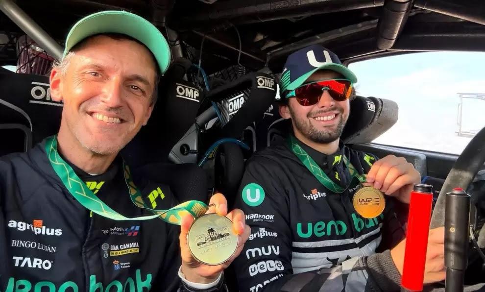 Domínguez y Peñate logran su primer podio en WRC2 Challenger