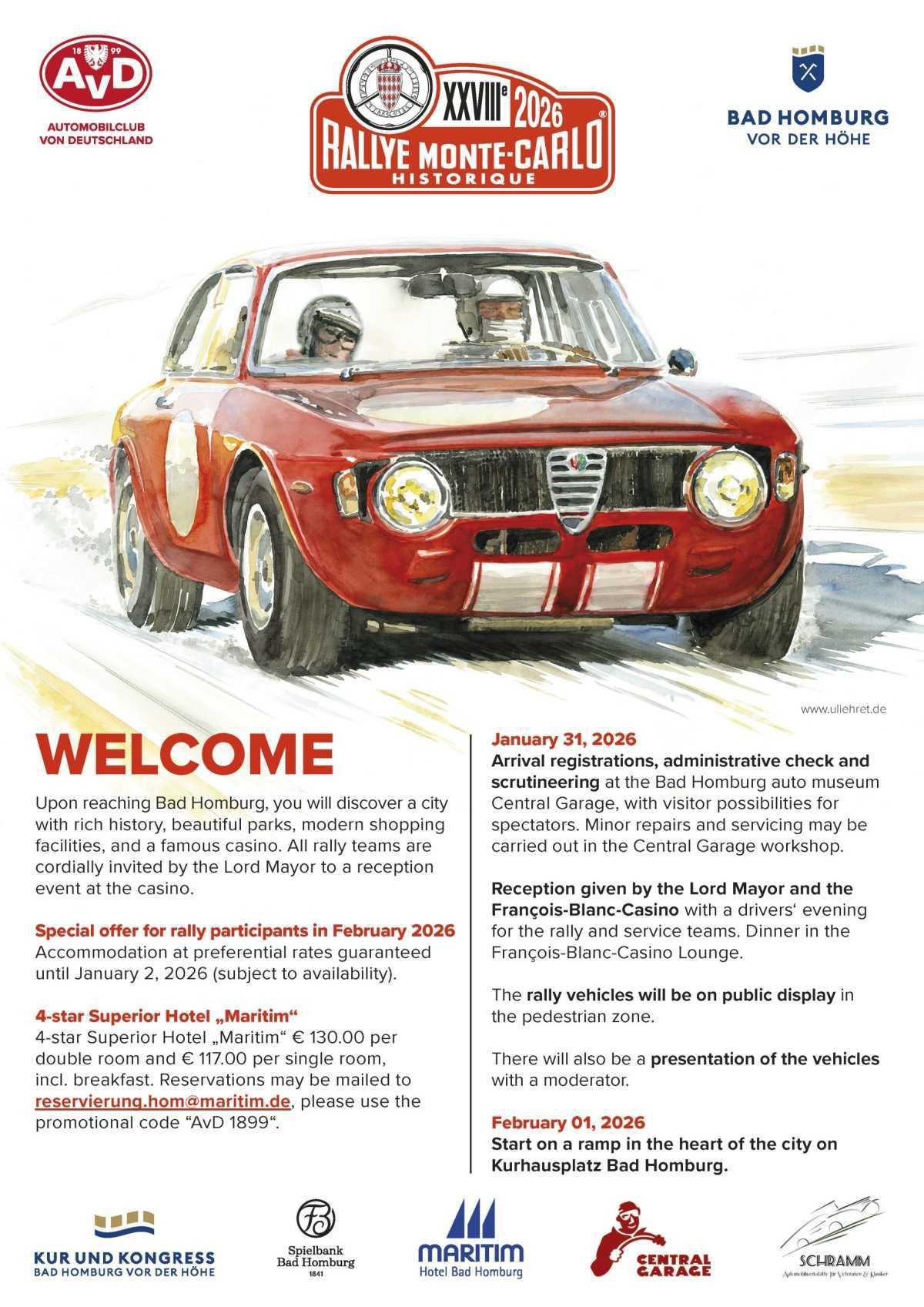 Calendario detallado del Rallye Monte-Carlo Histórico 2026 Calendario detallado del Rallye Monte-Carlo Histórico 2026