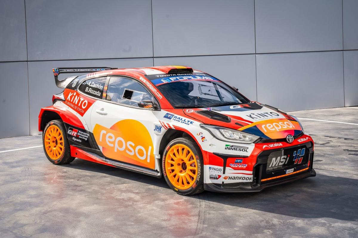 El Toyota GR Yaris Rally2 de Cachón y Rozada estrena nueva decoración