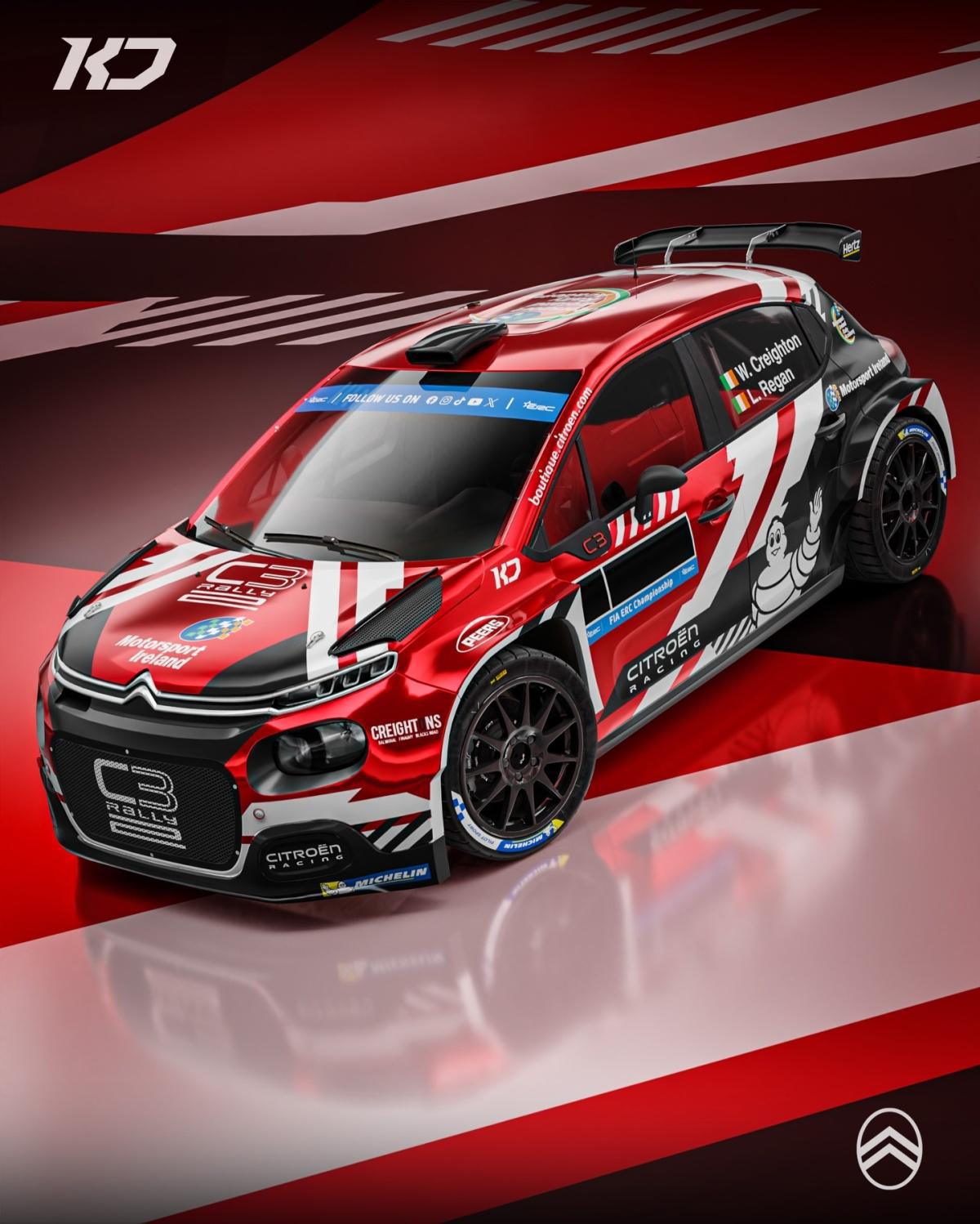 William Creighton dará el salto al ERC 2026 con Stellantis