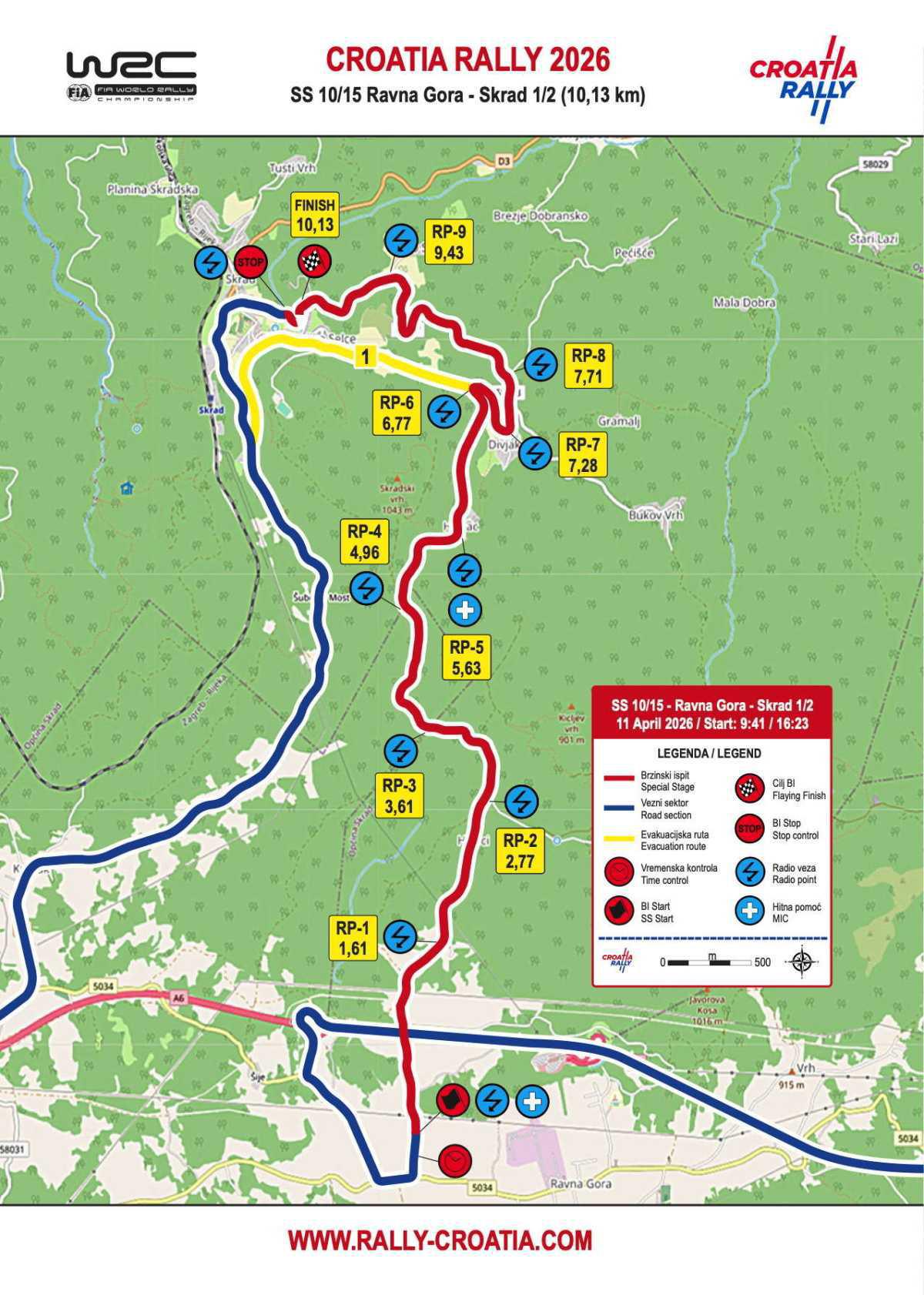 WRC Croatia Rally 2026 › horarios, mapas tramos y accesos GPS WRC Croatia Rally 2026 › horarios, mapas tramos y accesos GPS