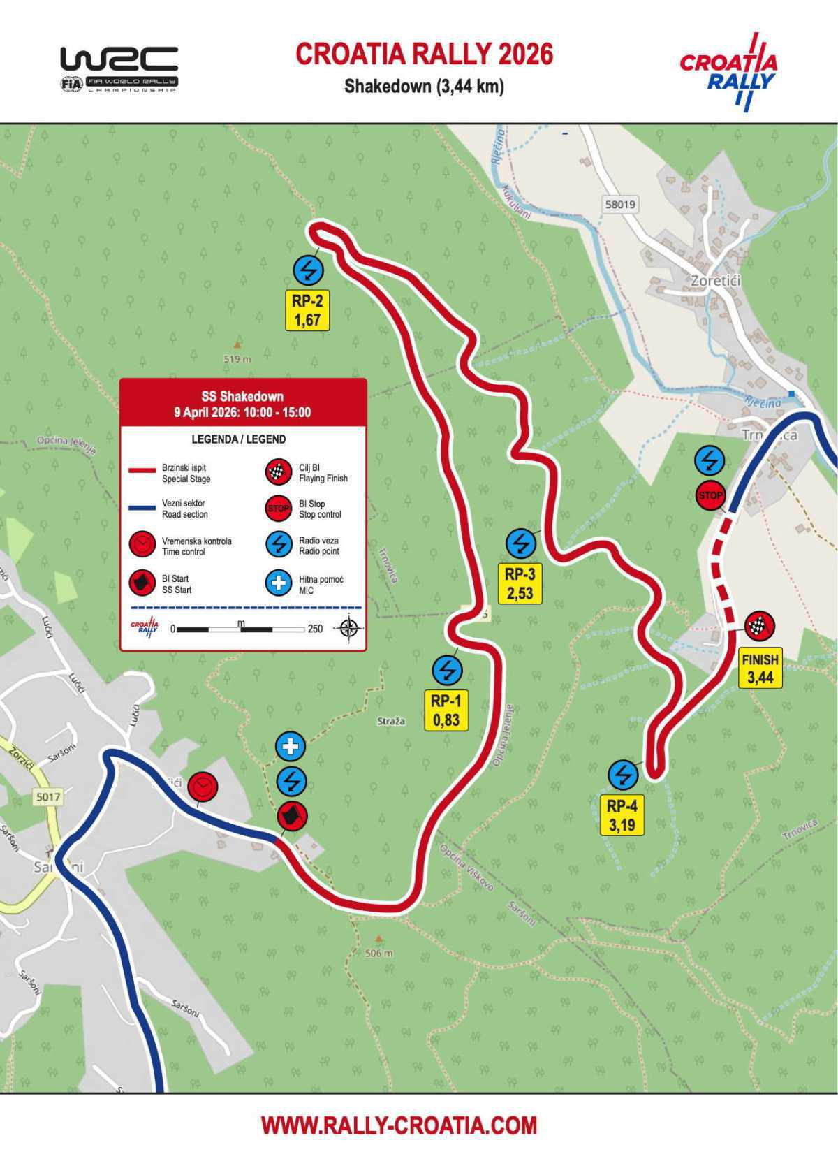 WRC Croatia Rally 2026 › horarios, mapas tramos y accesos GPS WRC Croatia Rally 2026 › horarios, mapas tramos y accesos GPS