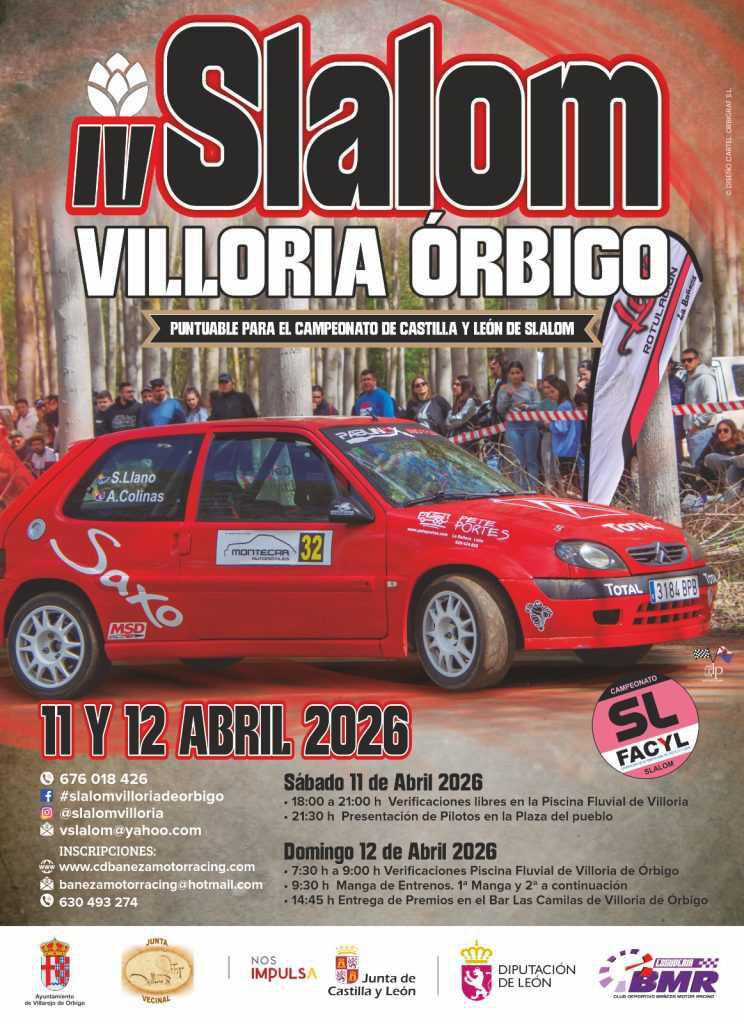 Slalom Villoria de Órbigo 2026 ›&nbsp;Lista de inscritos