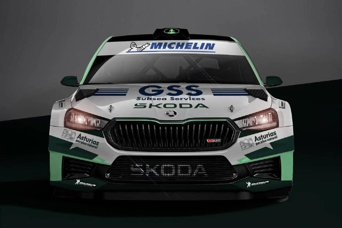 'Cohete' Suárez estrena decoración en el Škoda Fabia RS Rally2 con el patrocinio de GSS 'Cohete' Suárez estrena decoración en el Škoda Fabia RS Rally2 con el patrocinio de GSS