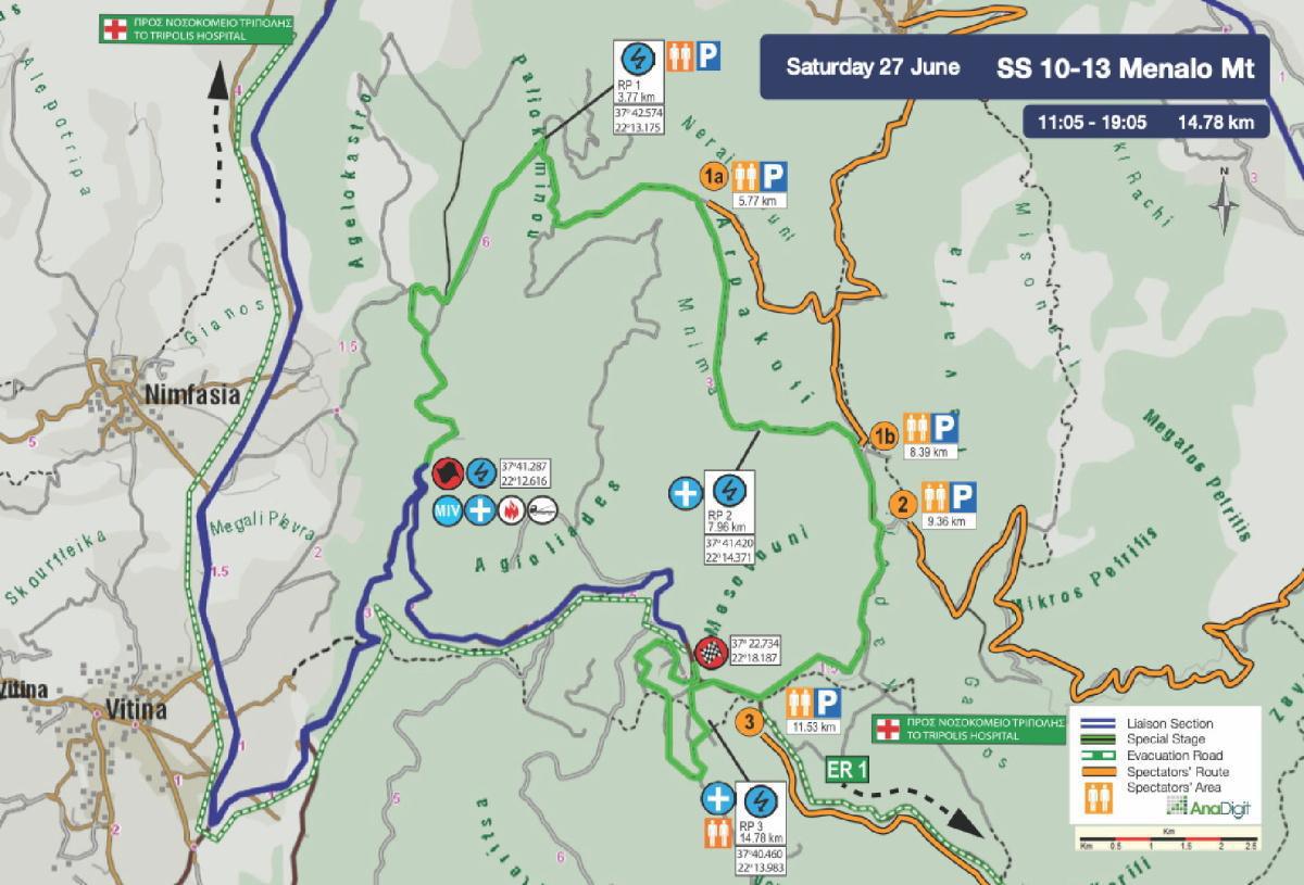 Rally Acrópolis 2026 › SS 13 Menalo Mt.