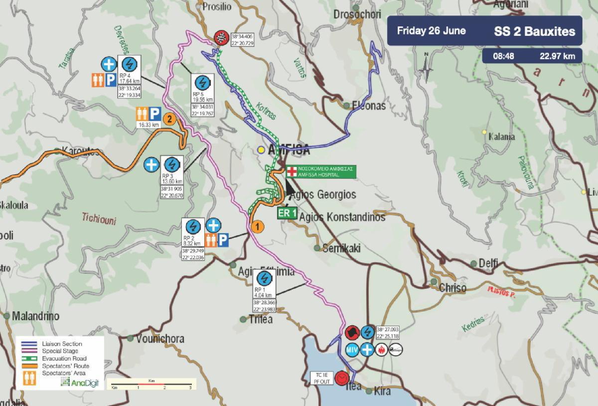 Rally Acrópolis 2026 › SS 2 Bauxites Rally Acrópolis 2026 › SS 2 Bauxites