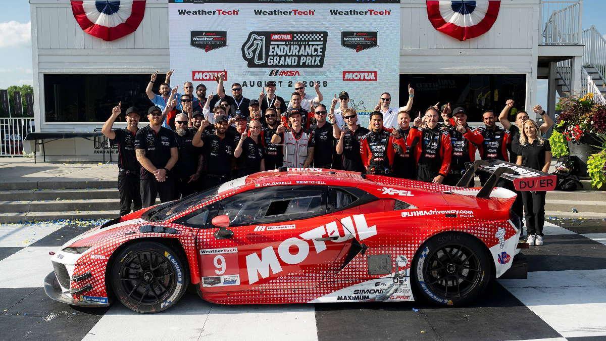 El Lamborghini Temerario GT3 logra su primera victoria en IMSA en Road America