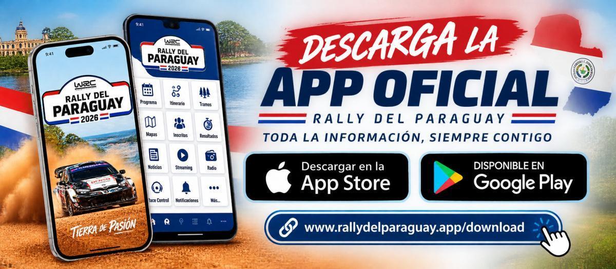 Nueva web y aplicaciones oficiales del Rally del Paraguay
