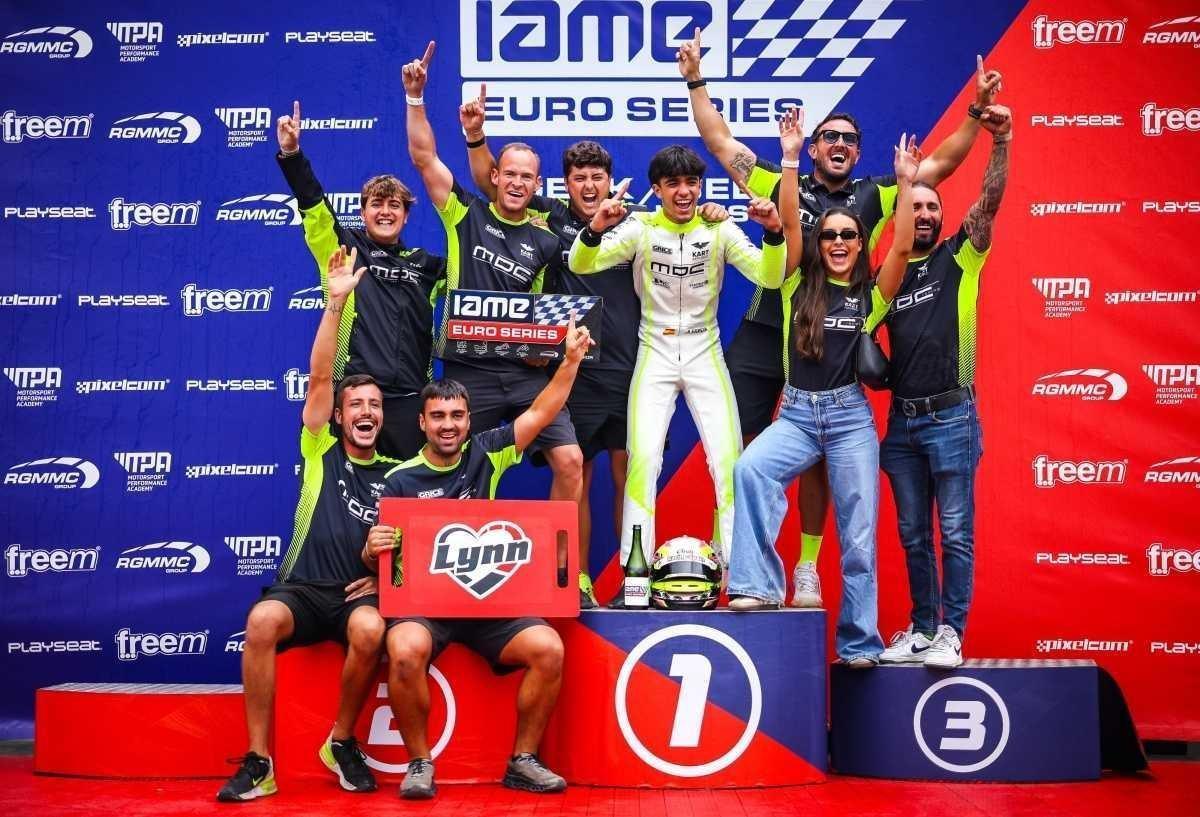 Aarón García e Iván González, campeones de las IAME Euro Series en X30 Sénior y Júnior