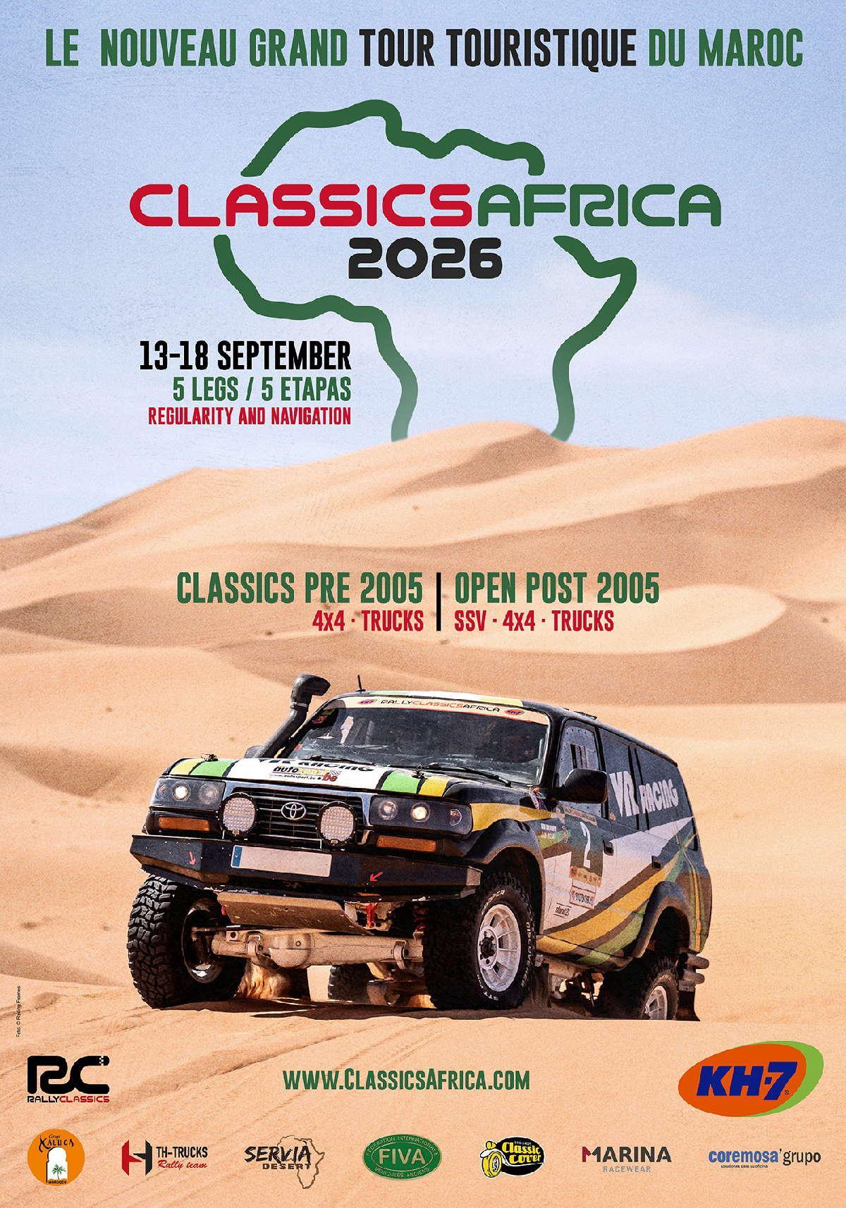 Classics Africa 2026: 37 equipos y cinco etapas en Marruecos