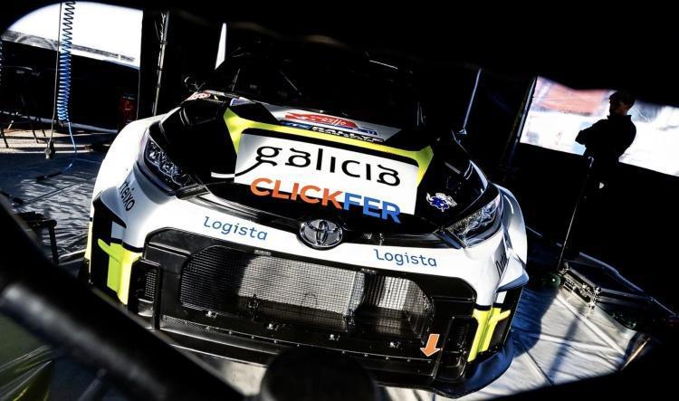 Roberto Blach y Manu Barreiro con el Toyota GR Yaris Rally2 en Croacia