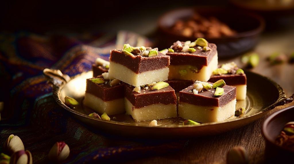 Cocoa-Infused Barfi Squares - India Cocoa-Infused Barfi Squares - India