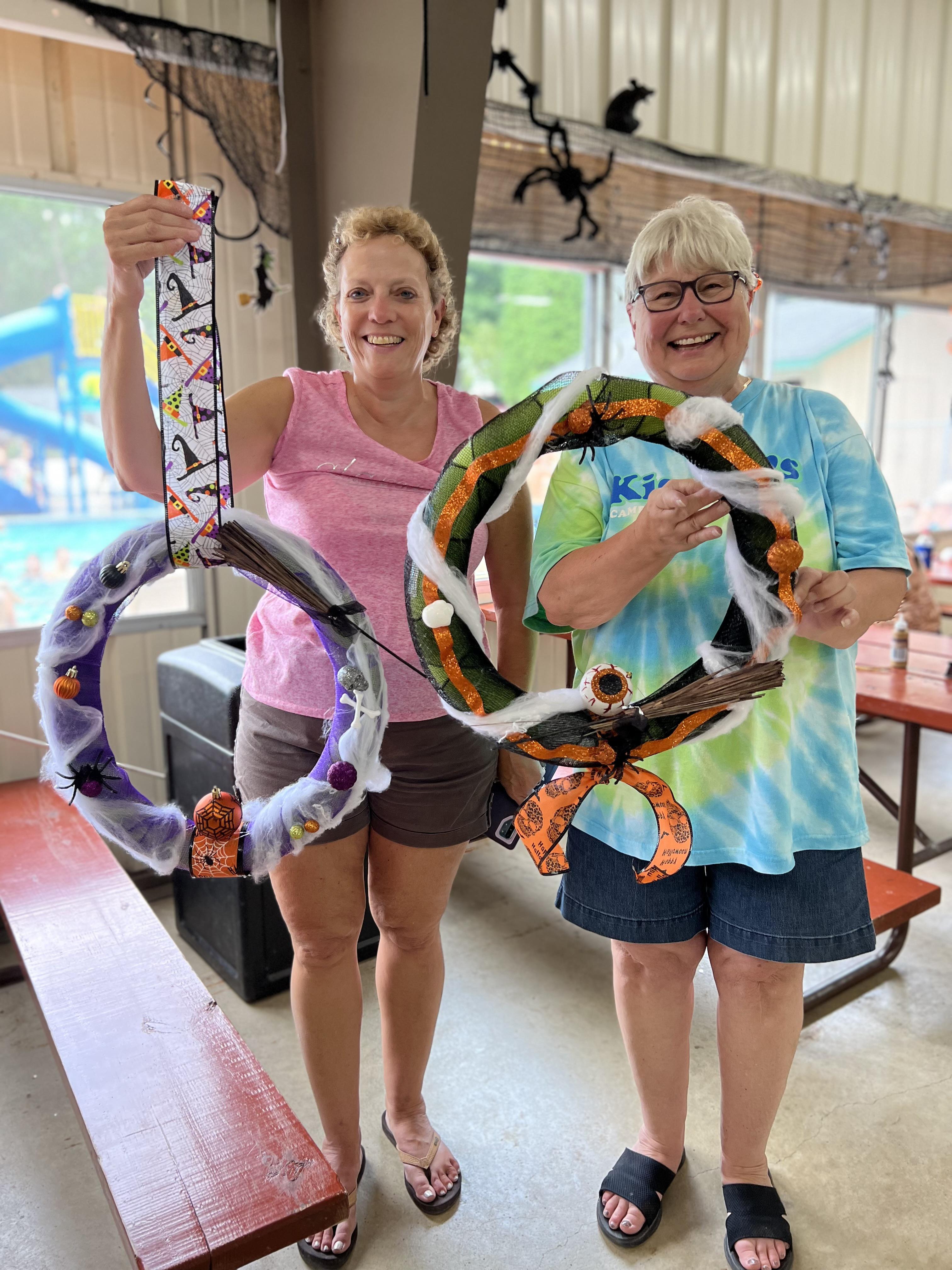 Halloween Pool Noodle Wreath