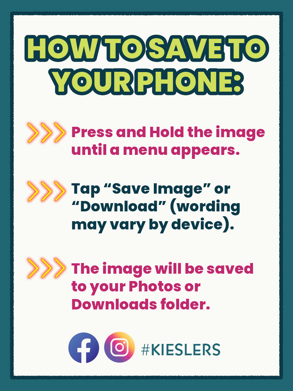 How to Save to Your Phone