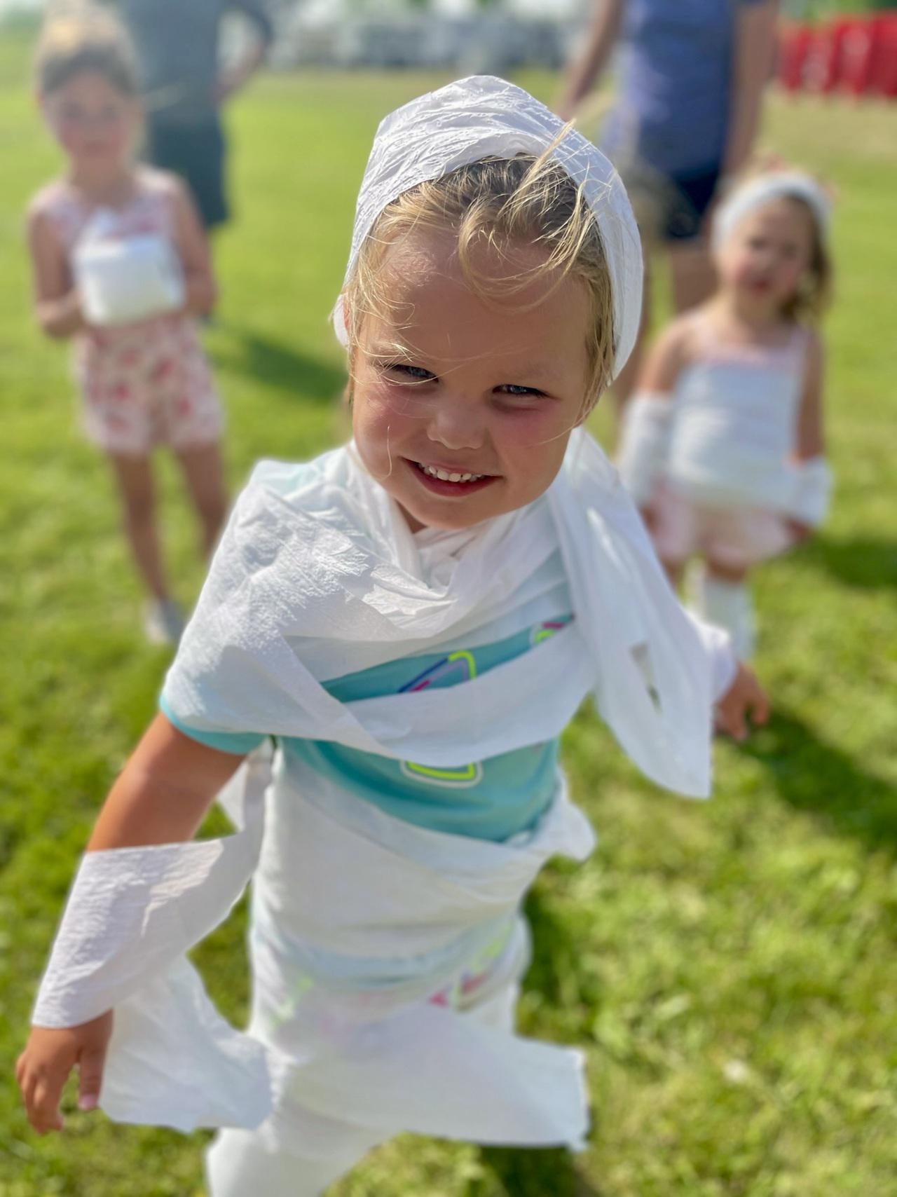 Toilet Paper Mummy Races