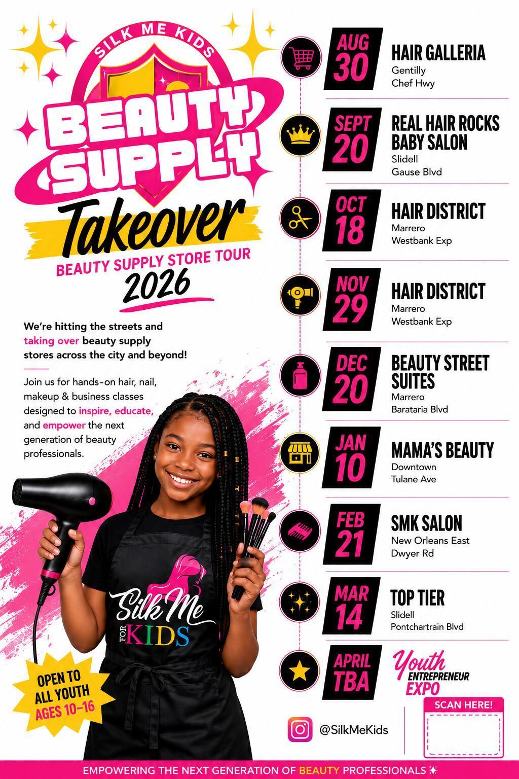SILK ME KIDS BEAUTY SUPPLY TAKEOVER