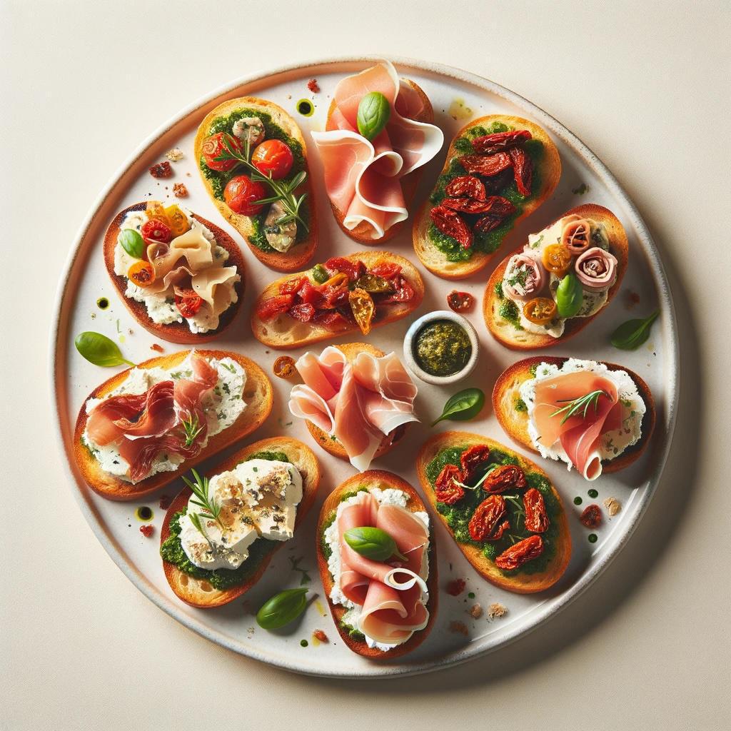 Crostini misti Crostini misti